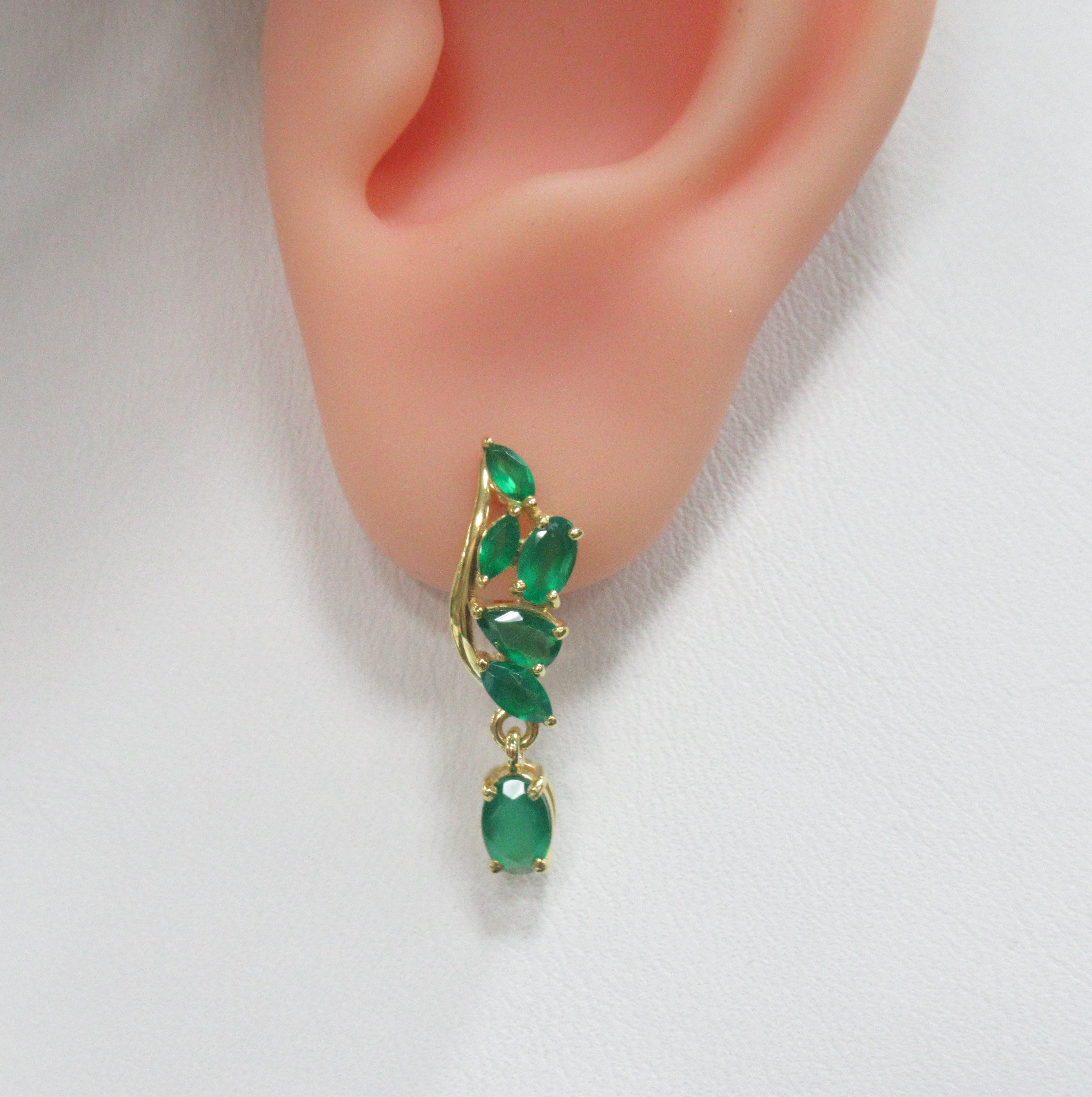 Серебряные серьги с агатами